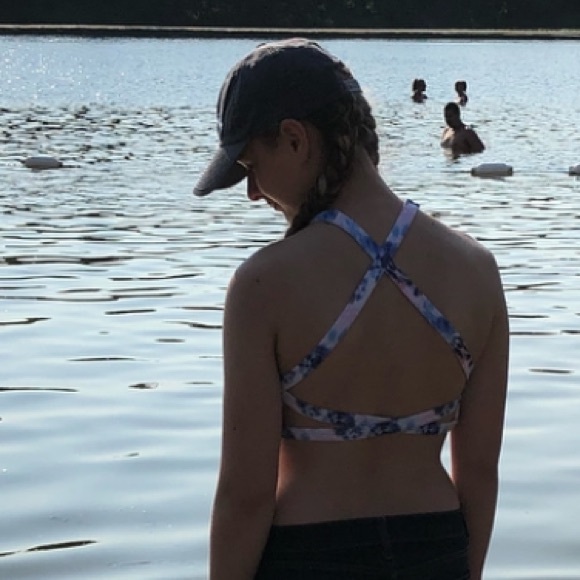 Tie dye halter bikini top. - Picture 5 of 5